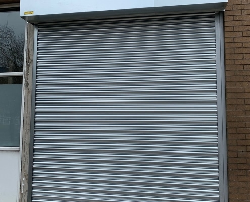 Stockport MOT centre roller shutter
